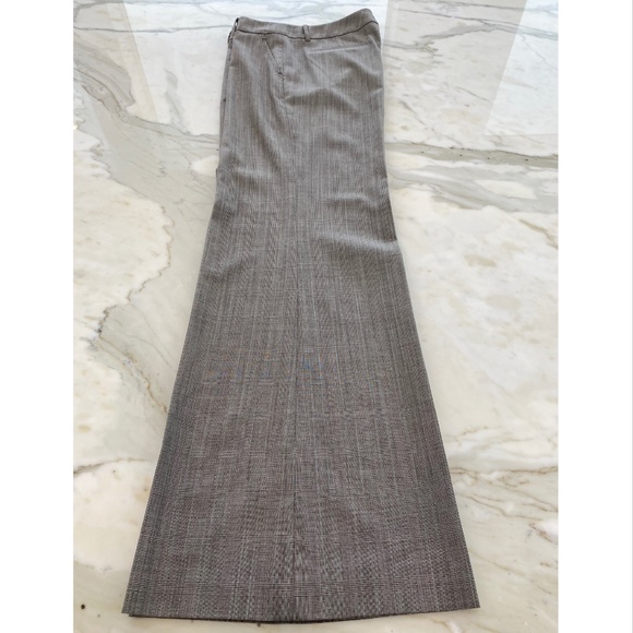 ELIE TAHARI GRAY PLAID TROUSERS SIZE US 4